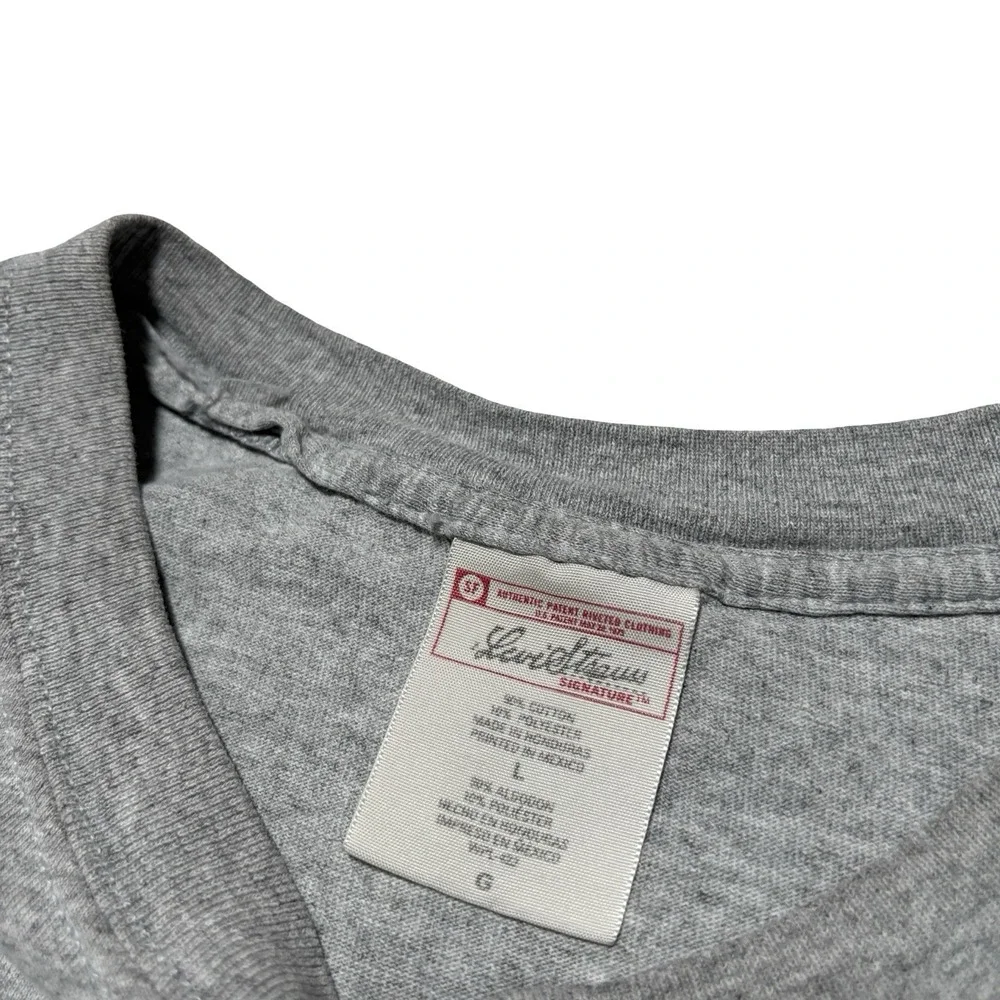 Vintage Y2K Levi's Strauss Men's Double Sided Logo T Shirt Gray Size L 21.5 x 28